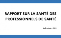 Remise publique du rapport sur la santé des professionnels de santé