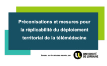 La télémédecine au coeur d'un rapport, publié par e-Meuse santé et l'Université de Lorraine